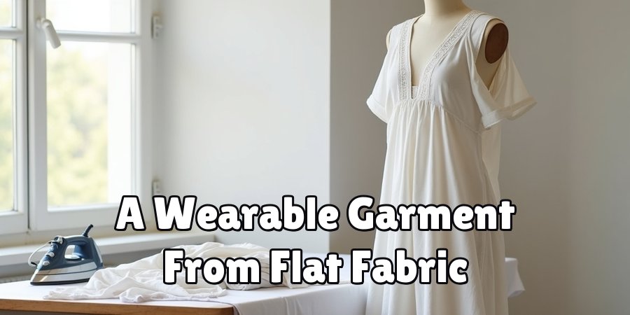 A Wearable Garment From Flat Fabric