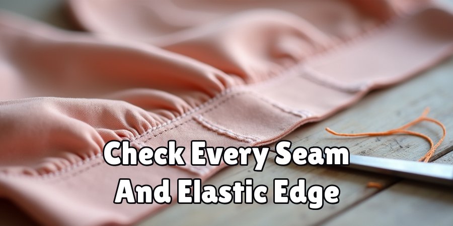 Check Every Seam And Elastic Edge