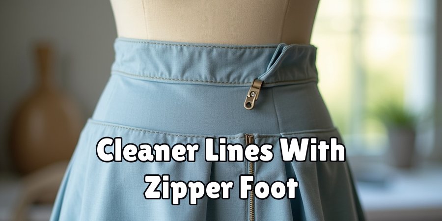 Cleaner Lines With Zipper Foot
