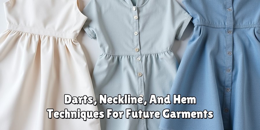 Darts, Neckline, And Hem Techniques For Future Garments