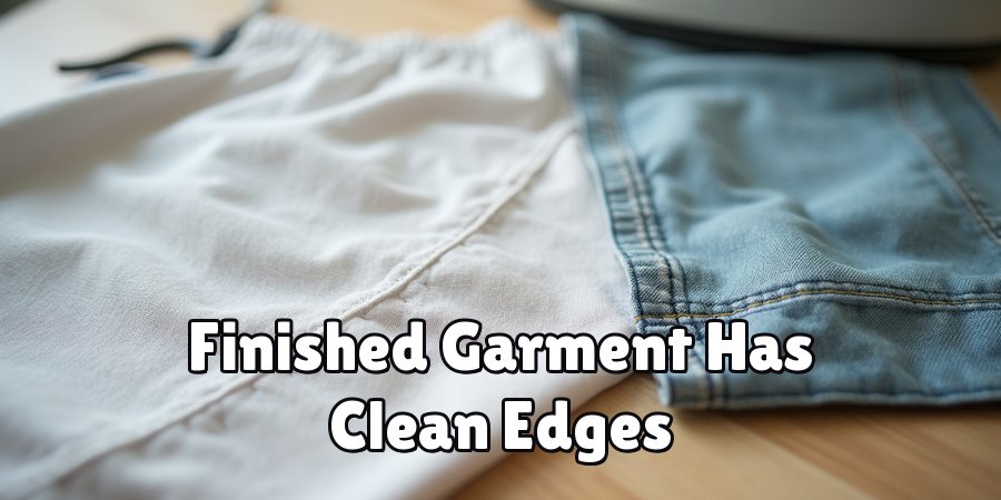 Finished Garment Has Clean Edges
