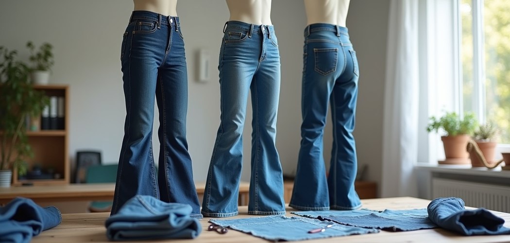 How to Make Skinny Jeans Into Flares
