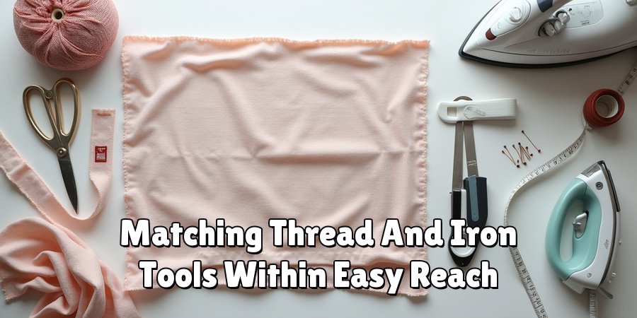 Matching Thread And Iron Tools Within Easy Reach