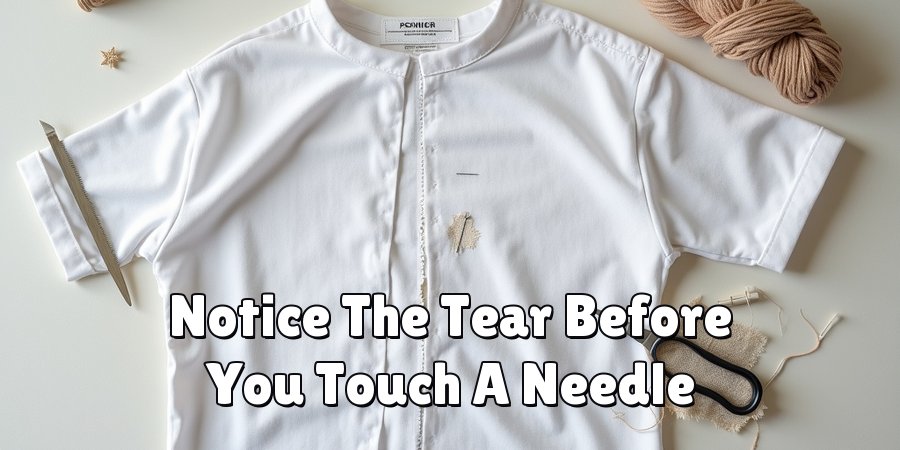Notice The Tear Before You Touch A Needle