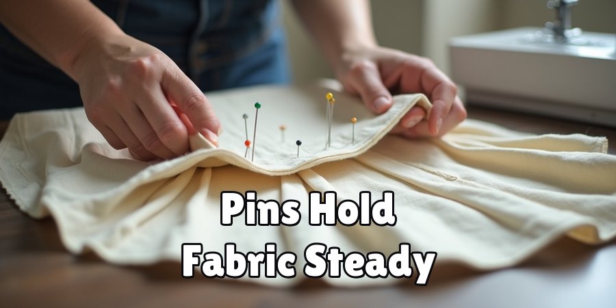 Pins Hold Fabric Steady