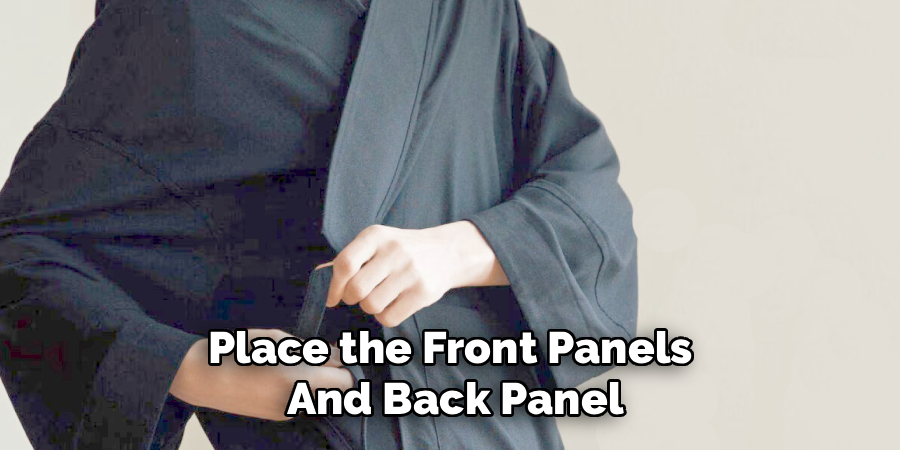 Place the Front Panels 
And Back Panel