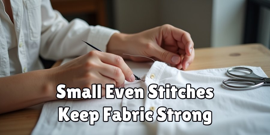 Small Even Stitches Keep Fabric Strong