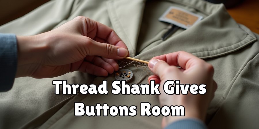 Thread Shank Gives Buttons Room