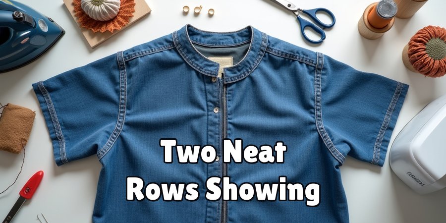 Two Neat Rows Showing