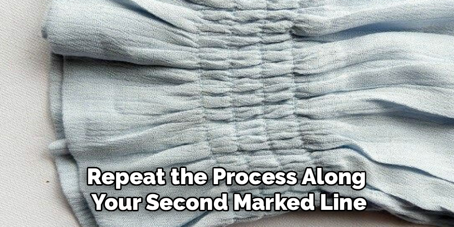 Repeat the Process Along Your Second Marked Line